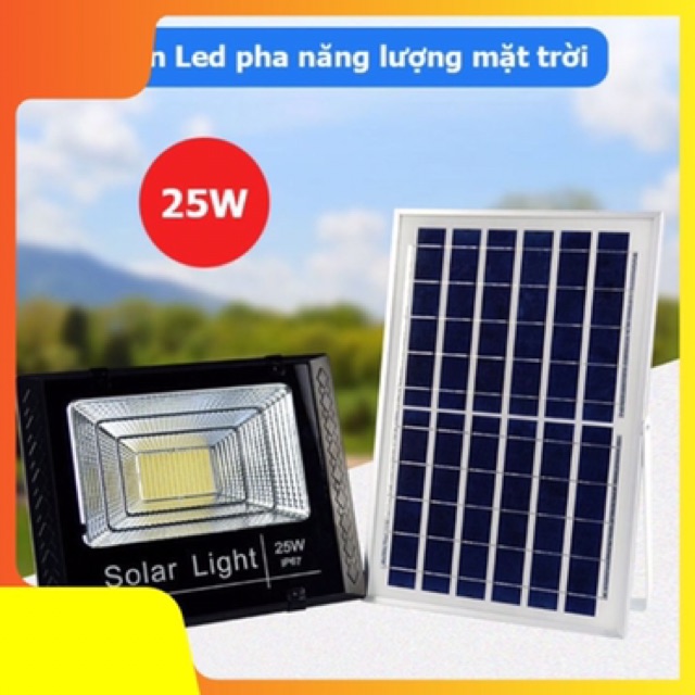 ĐÈN LED PHA NĂNG LƯỢNG MẶT TRỜI 25W SIÊU SÁNG nhập khẩu