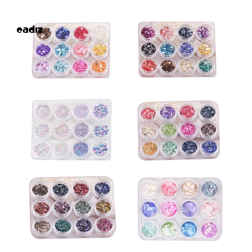 Phụ Kiện Vỏ Sò Dày Gọn Nhẹ Chống Rơi Trang Trí Móng Tay