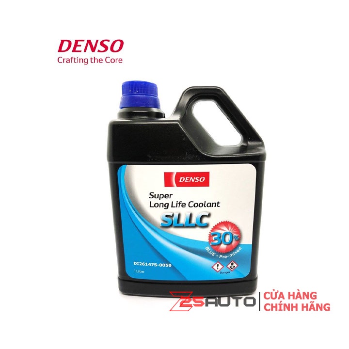 Nước làm mát xanh động cơ ô tô Denso chính hãng can 1L 30-50%