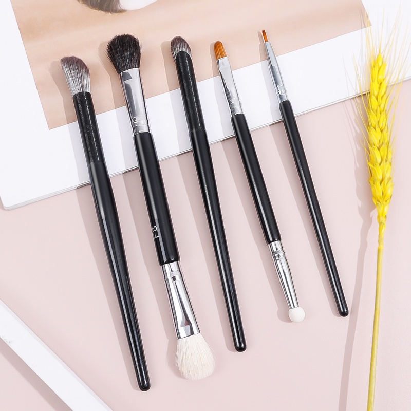 Cọ Trang Điểm Hai Đầu Sợi Len Mềm Với Đầu Xốp/Lọ Đánh Phấn Nền Tiện Dụng