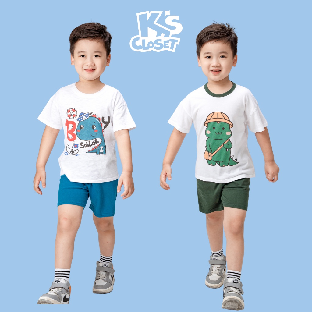 Bộ Đồ Cộc Tay Cho Bé Trai K's Closet Chất Liệu Cotton  E121ONS, E123ONS TMMN