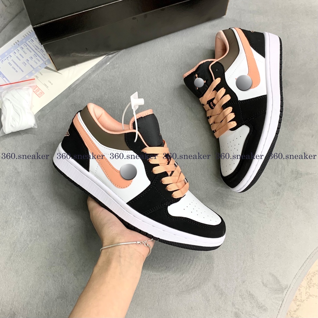 GIÀY THỂ THAO ĐEN CAM THẤP ⚡CHUẨN 1:1⚡,GIÀY SNEAKER NAM NỮ