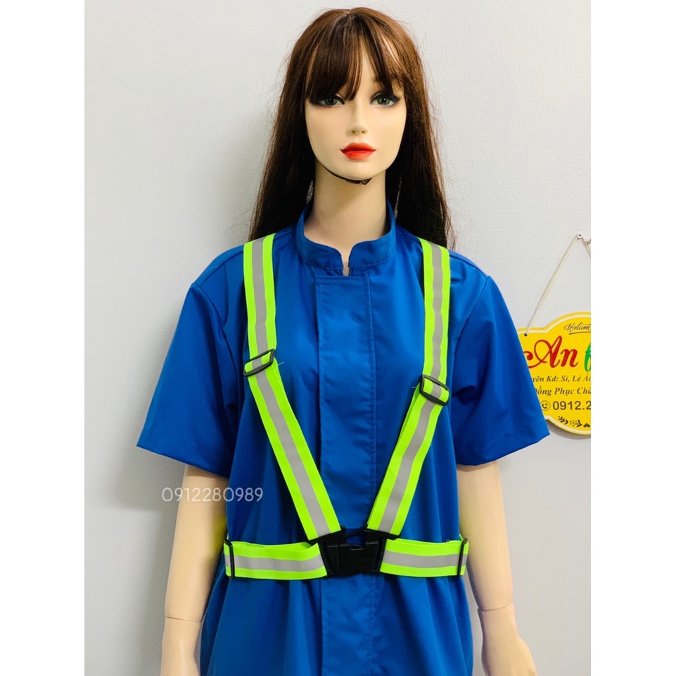 Dây đai phản quang thun co dãn để đi đêm, đi phượt, bảo hộ lao động _ Hình chụp thật