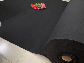 Thảm trải sàn nỉ đen khổ 2m