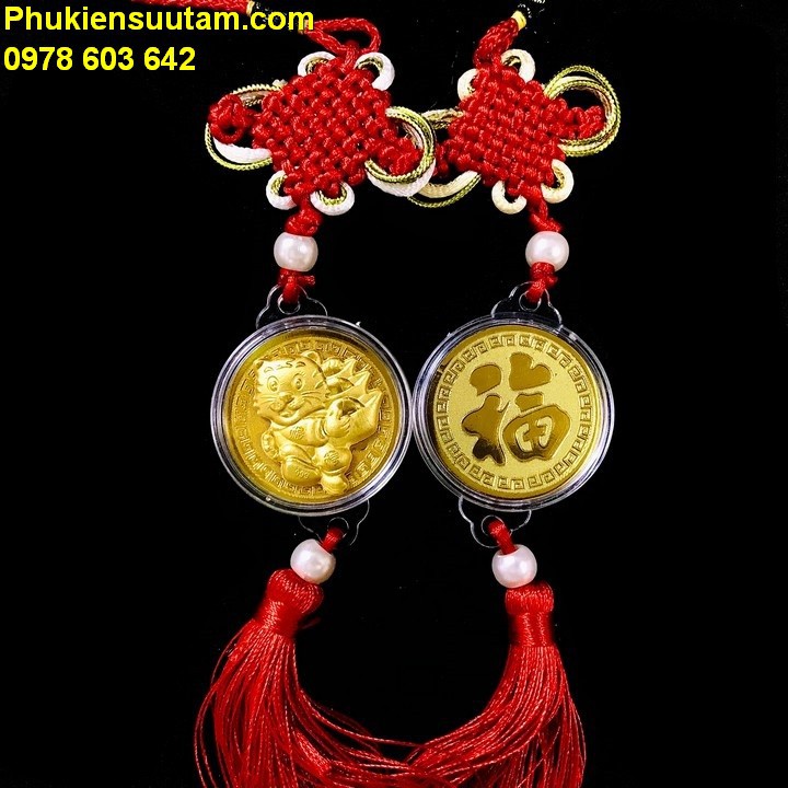 Dây Treo May Mắn Hình Con Cọp CUTE 2022; trang trí trong nhà, treo trên xe ôtô, nơi làm việc; TMT Collection- SP005423