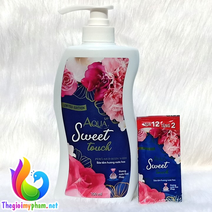 Sữa Tắm Hương Nước Hoa Aqua Sweet Touch 700ml - Tặng Thêm 1 Dây Sữa Tắm