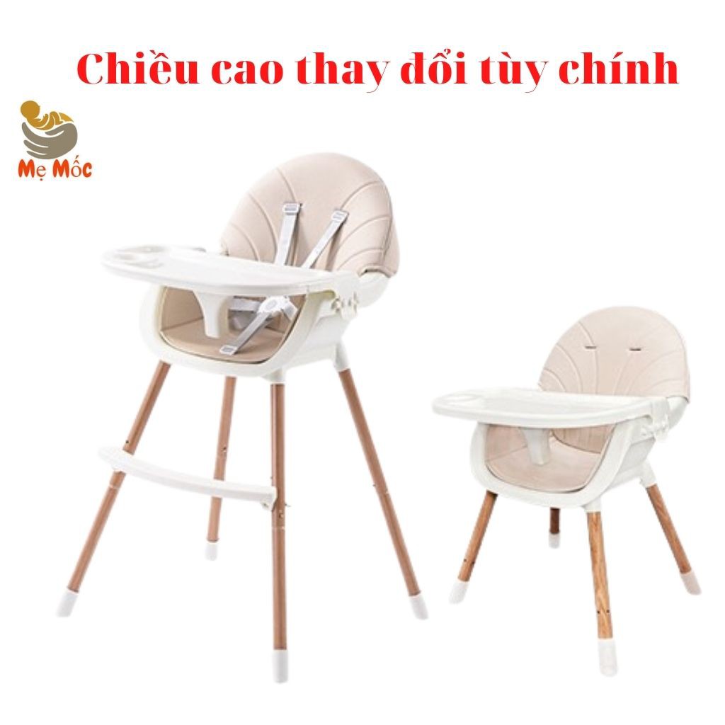 Ghế Ăn Dặm Cao Cấp Điều Chỉnh Độ Cao Tùy Ý, Dây Đai Khóa 5 Chiều An Toàn Chắc Chắn, Bé Ăn Khỏe,Ngoan ngoãn [Shop Mẹ Mốc]