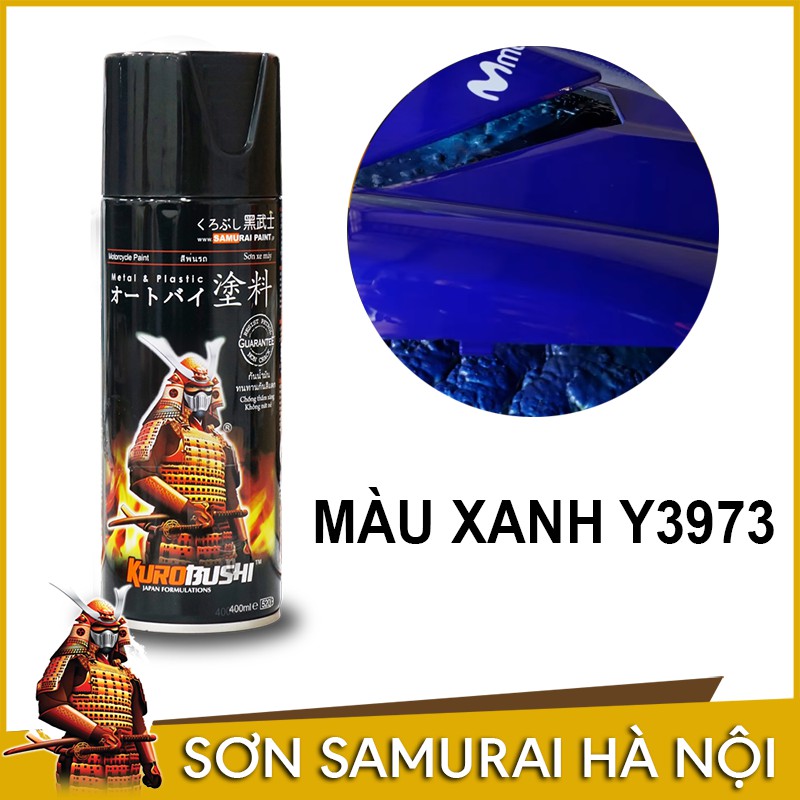 Chai Sơn Samurai Màu Xanh Exciter Y3973