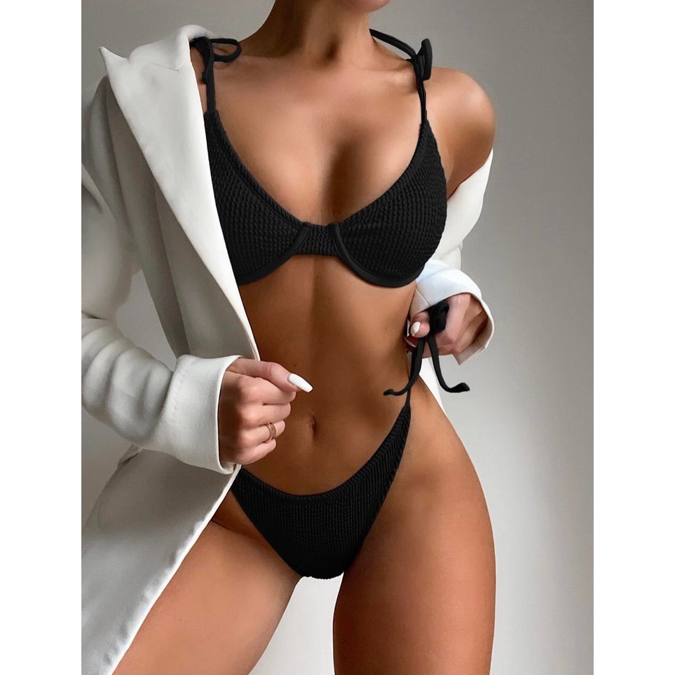BIKINI GÂN 2 MẢNH vai buộc nơ kiểu dáng sexy