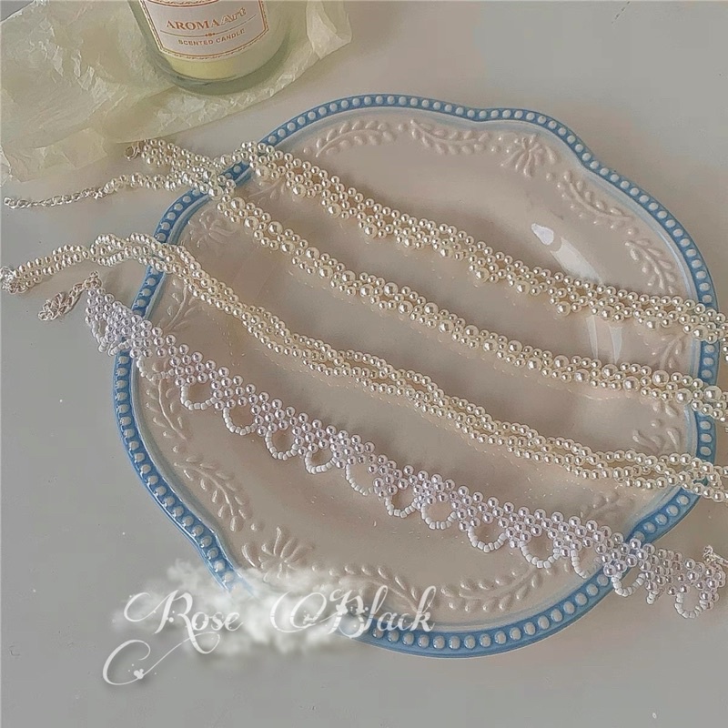 (8 mẫu) vòng cổ choker hạt vintage mã PK-01