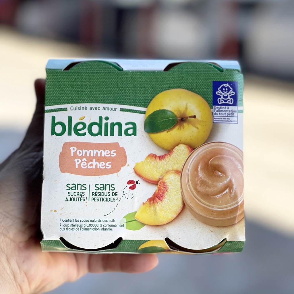 Hoa quả nghiền Bledina lọ 130g (Pháp) cho bé từ 4/6m+