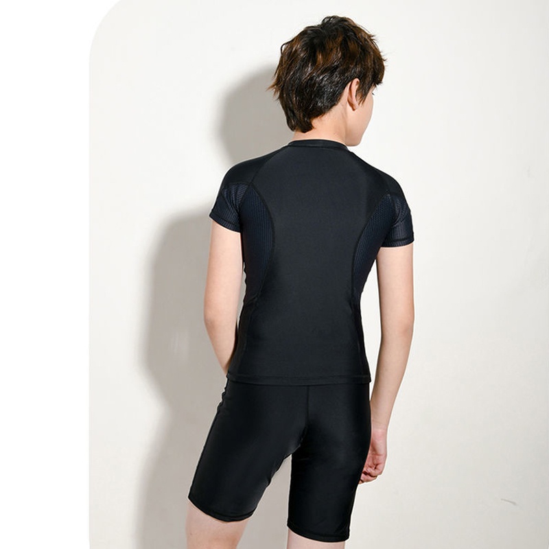 Bộ Đồ Bơi Dài Tay Thời Trang Dành Cho Bé Trai 10-18 Tuổi