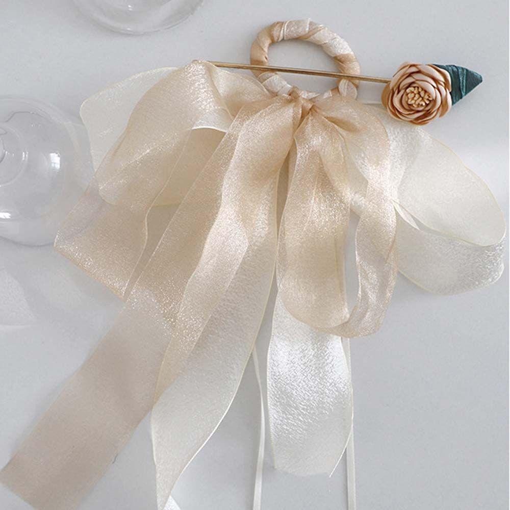 Trâm Cài Tóc Lụa Phối Lưới Phong Cách Trung Hoa Cổ Điển Cho Nữ