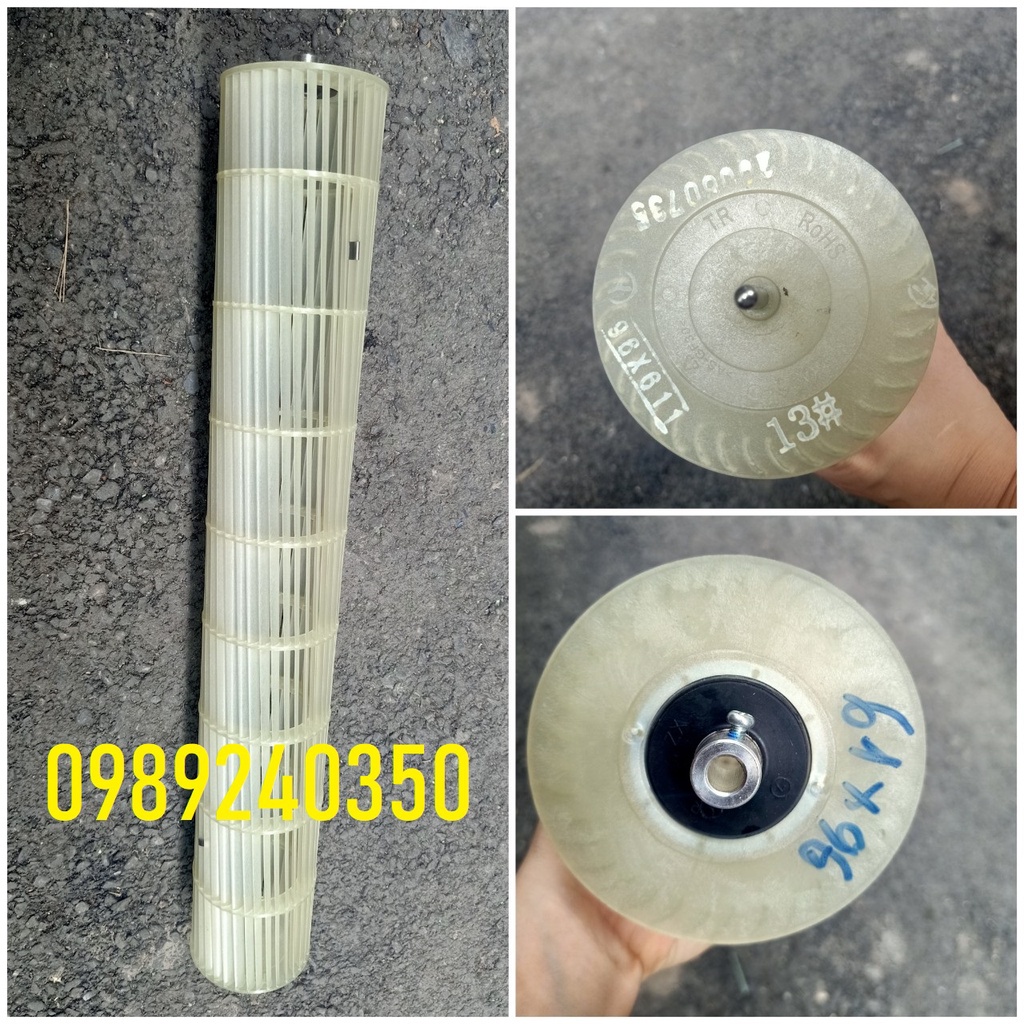 Quạt lồng sóc mặt lạnh điều hòa 61 x 9,6 cm ốc ngoài
