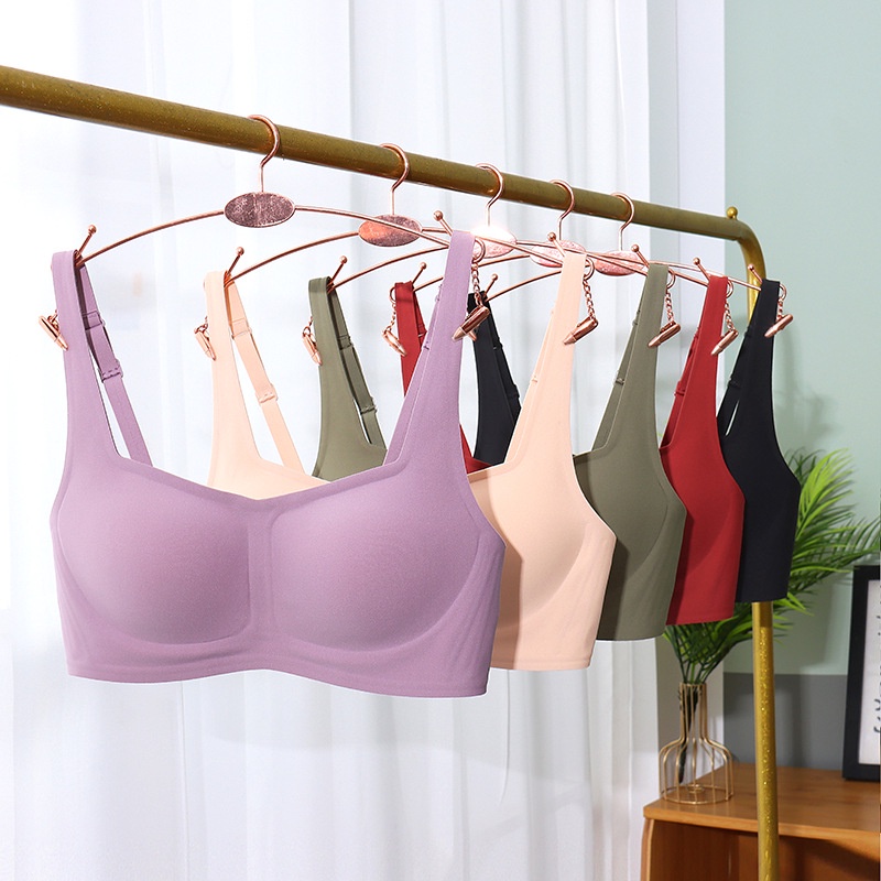 Áo Ngực Lụa Không Gọng Màu Sắc Đơn Giản Có 7 Màu Lựa Chọn