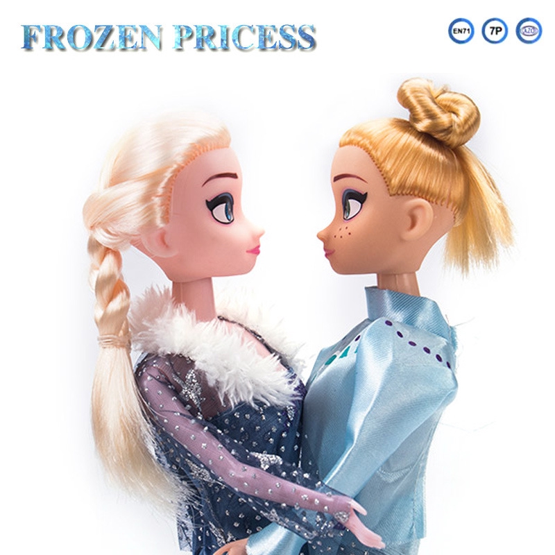 Búp Bê Công Chúa Băng Giá Elsa Và Anna 30cm Bằng Nhựa
