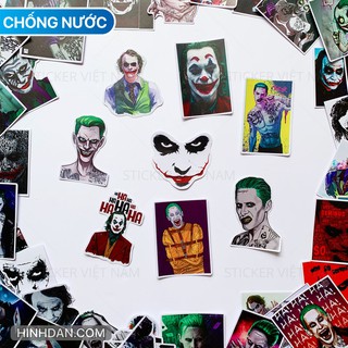 Sticker JOKER siêu ngầu chống nước dán nón bảo hiểm, laptop, vali, máy tính, xe máy, đạp điện, guitar