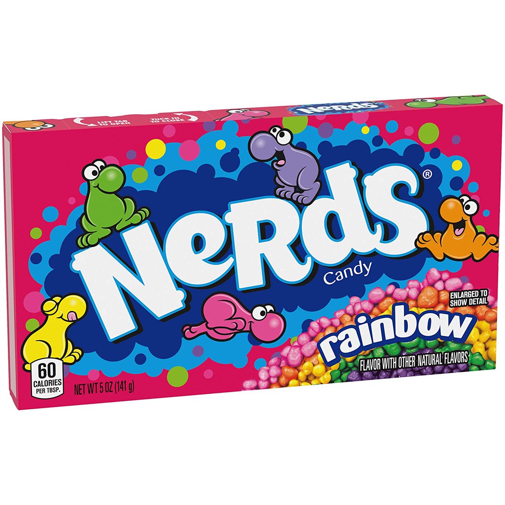 Kẹo Nerds Rainbow cầu vồng hộp 141.7g Mỹ