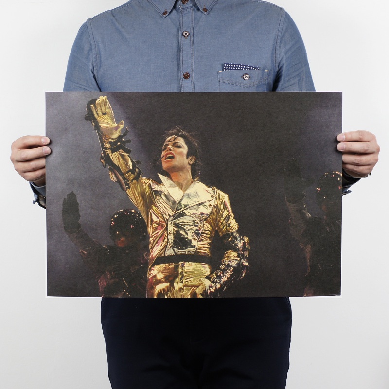 Poster Ngôi Sao Michael Jackson Kích Thước 51x35.5cm