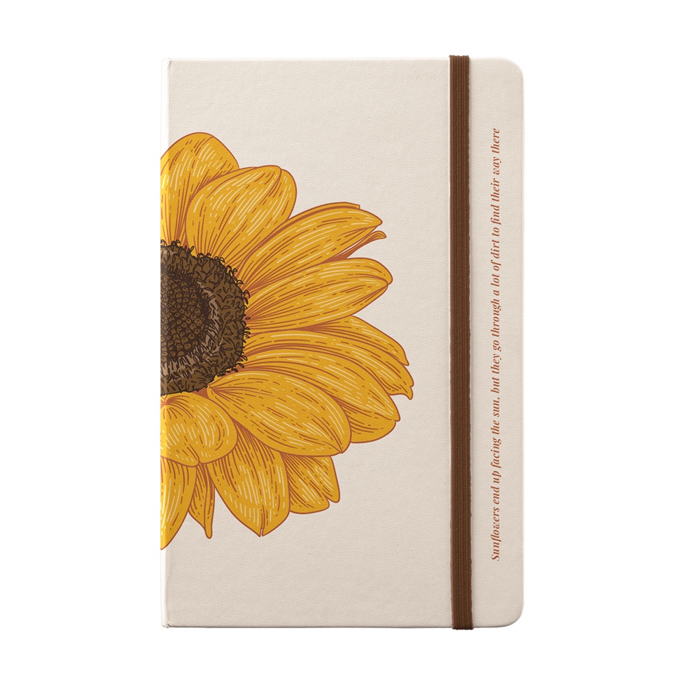 Sổ tay bìa da A5 Sunflower dành cho Bullet Journal 196 trang