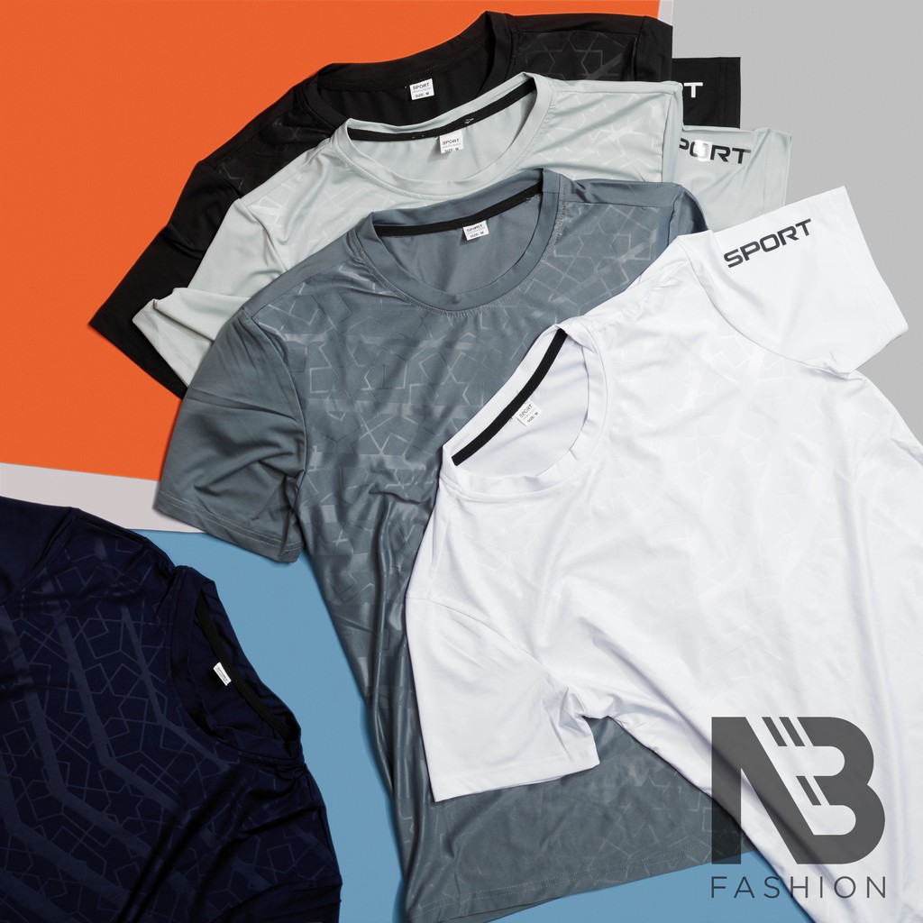 Bộ Thể Thao Nam Cộc Tay In Vân Cao Cấp, 💖FREESHIP💖, Bộ Hè Nam, Chất Thun Co Dãn 4 Chiều SPORT[NB Fashion] | BigBuy360 - bigbuy360.vn