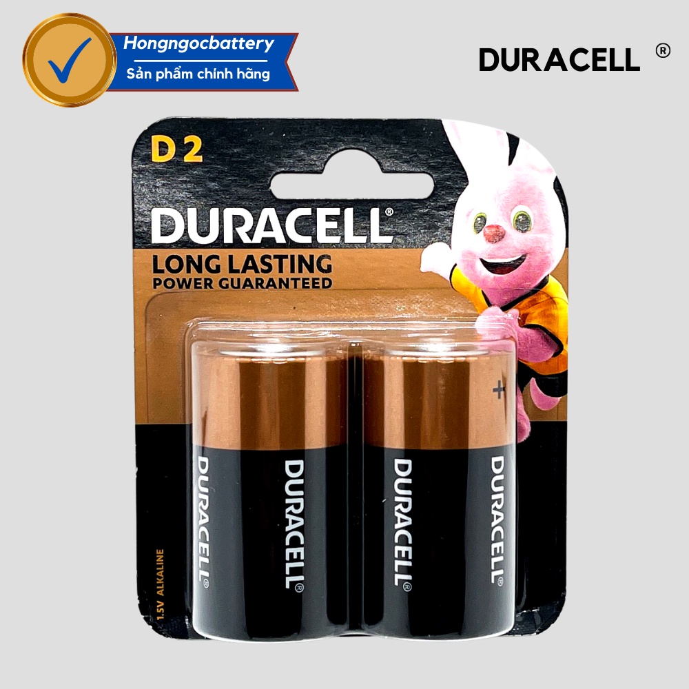 Vỉ 2 viên Pin Đại DURACELL Alkaline 1,5V - Hàng chính hãng