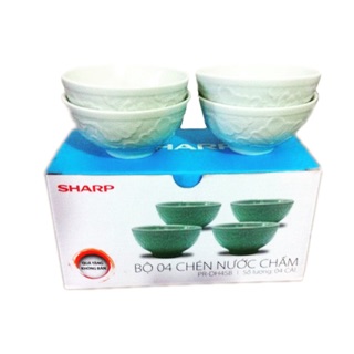 BỘ 4 BÁT NƯỚC CHẤM SHARP