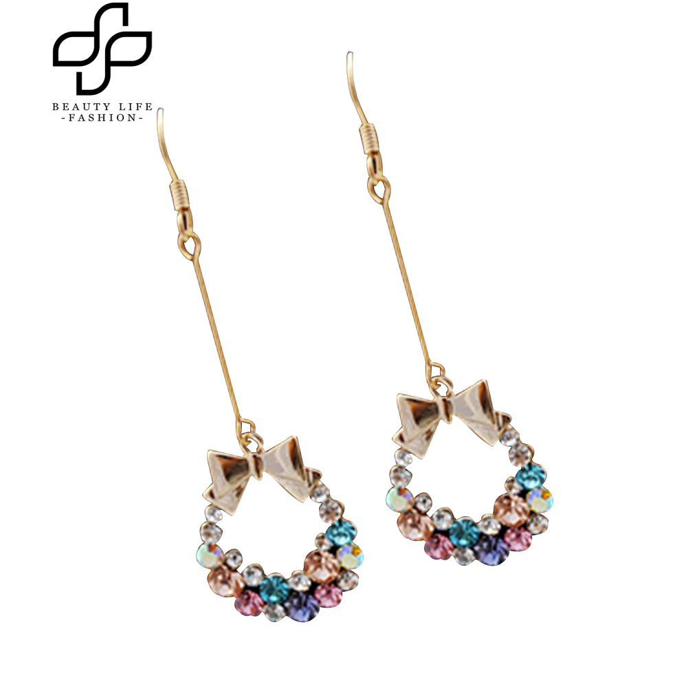 Bông tai treo vòng nơ