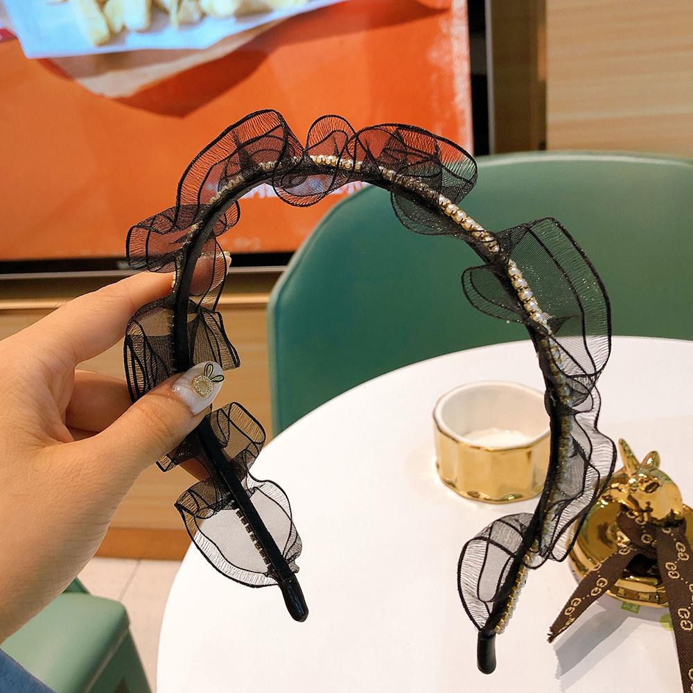 Cài Tóc Lưới Màu Ngà Thanh Lịch Thời Trang Cho Cô Dâu|Băng Đô Cài Tóc Cho Nữ