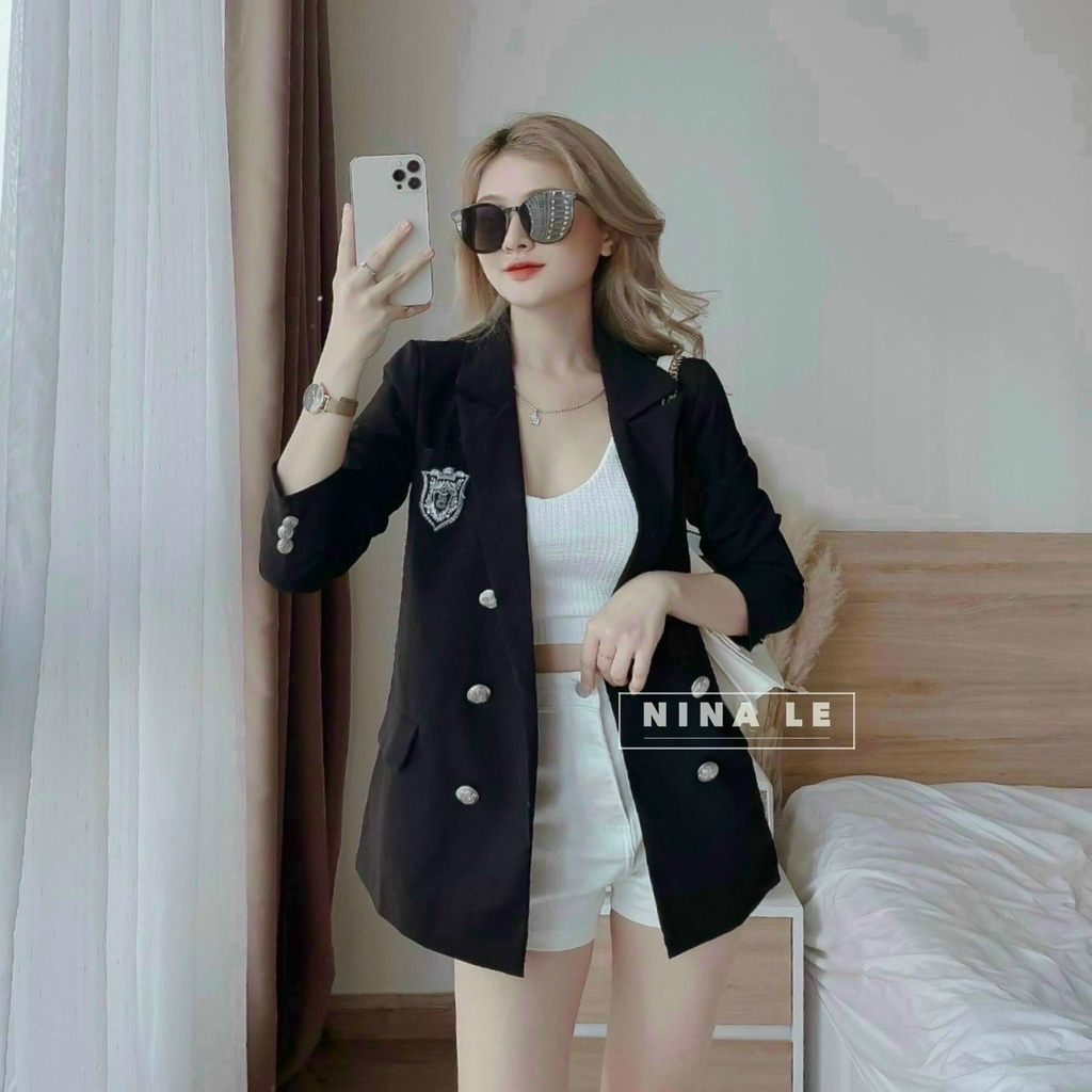 (Ưu Đãi Freeship)Sét thiết kế áo vest from dài kèm áo cotton phối quần chất for cao cấp,áo in logo cực sang,hàng chuẩn