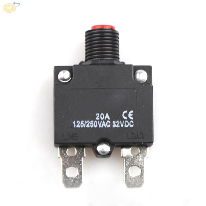 Thiết bị ngắt mạch khi quá tải AC 125/250V bảo vệ công tắc nhiệt 7A-25A tiện dụng