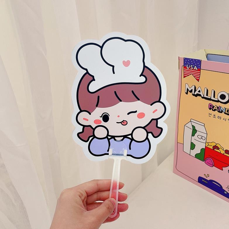 Quạt Nhựa Cầm Tay Kute Nhiều Mẫu Xinh