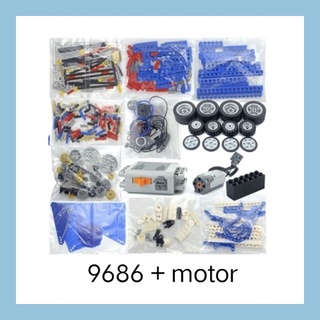 Robot lập trình khối xây dựng Moc 9686 Máy trợ giảng nhóm cơ khí Lắp ráp đồ chơi giáo dục