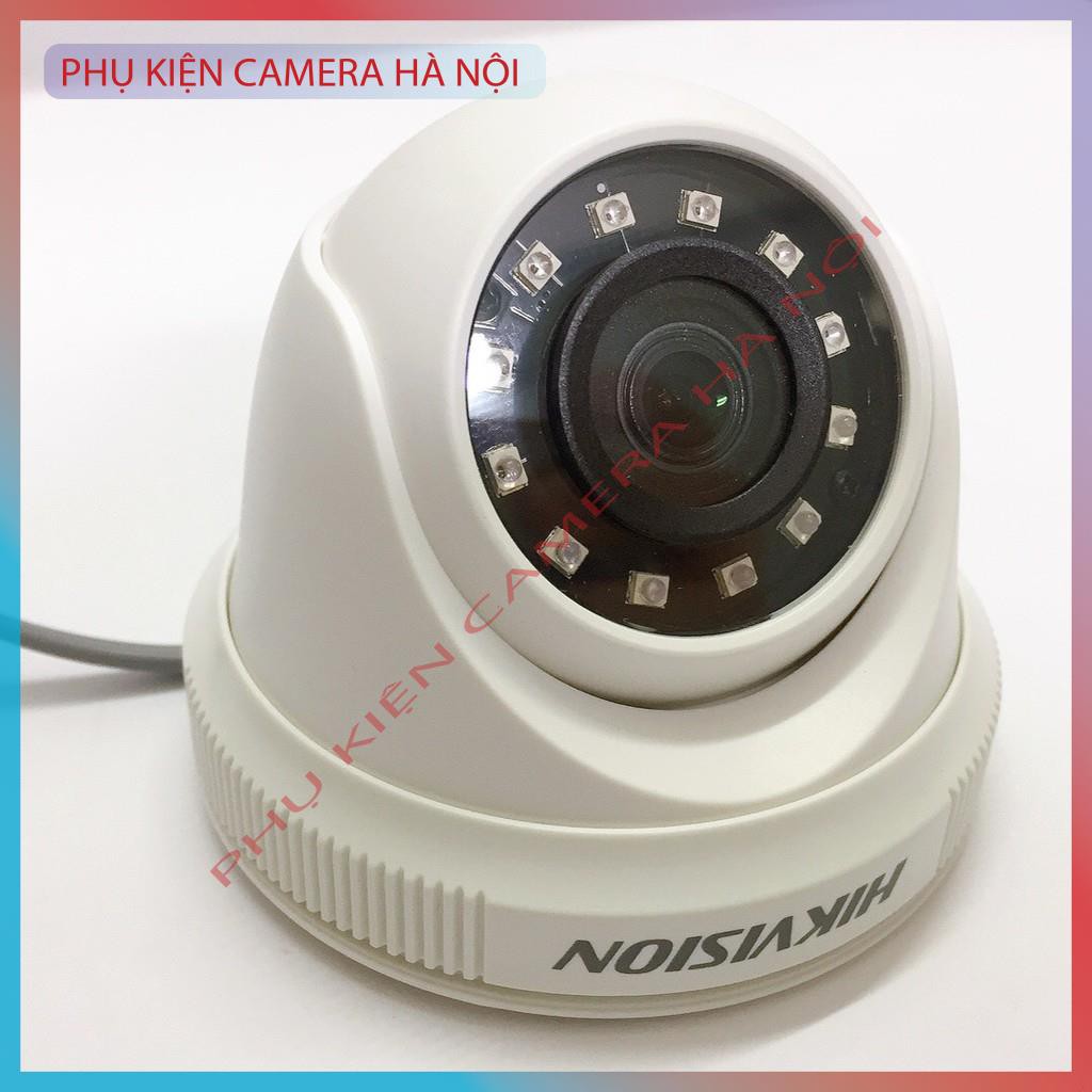 Trọn Bộ 4 Camera 2mp Hikvision Hàng chính hãng kèm 40m dây đồng trục liền nguồn, Đầy đủ phụ kiện lắp đặt