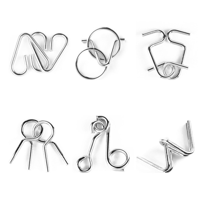 Đồ chơi trí tuệ Nhật Bản tháo sắt Metal Puzzle, thử thách thông minh trí tuệ