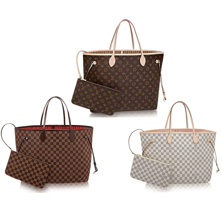 Set túi Neverfull kèm ví chất đẹp