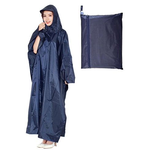 Áo mưa cánh dơi (xẻ tà) vải dù cao cấp loại lớn 1m4 - che kín 2 người mùa mưa - NPD-AMD-3786 (Nhiều màu)