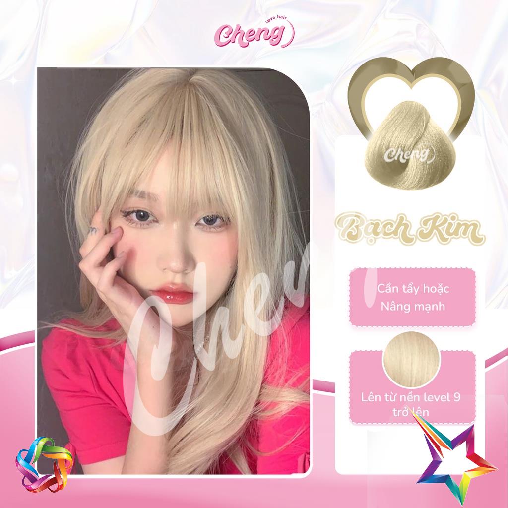 Thuốc Nhuộm Tóc Màu BẠCH KIM cần Tẩy | Chenglovehair, Chenglovehairs