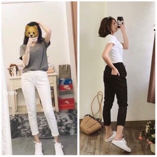 Quần baggy cạp chun vải kaki