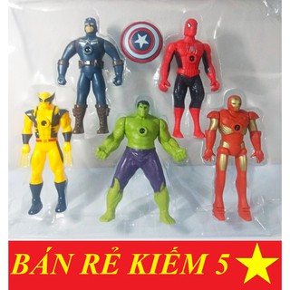 MÔ HÌNH 5 SIÊU ANH HÙNG CÓ ĐÈN SÁNG ĐẸP, GIÁ TỐT.
