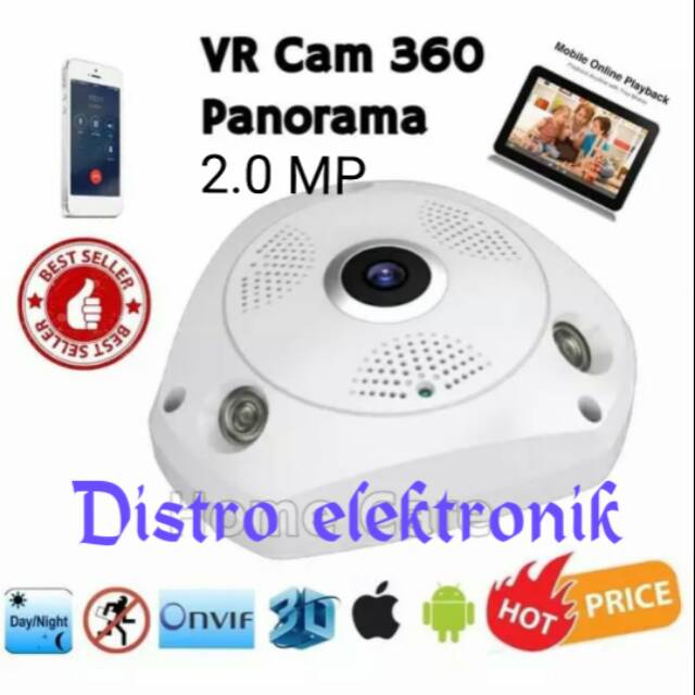 Camera Ip Wifi 2.0mp Vr Xoay 360 Độ