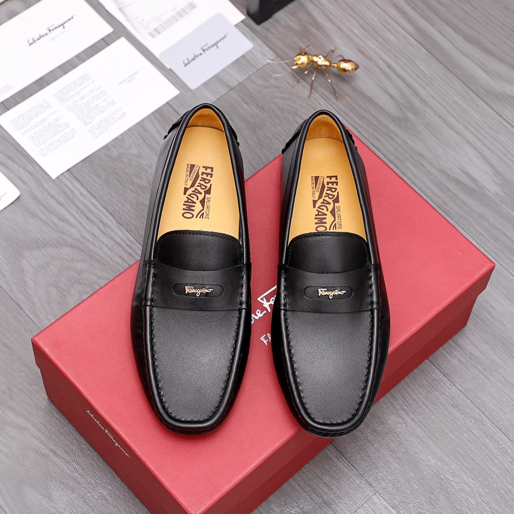 Giày tây lười nam da thật thời trang cao cấp Ferragamo phong cách lịch lãm, thời thượng