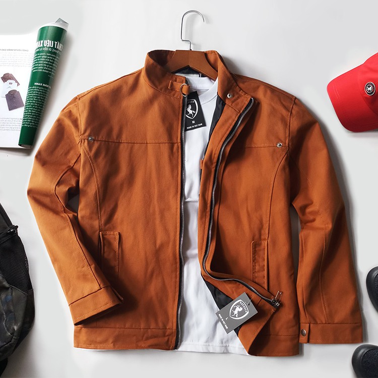 Áo Khoác Nam Kaki Cổ Trụ Phong Cách KATUSCO A2037, Vải Kaki Lót Dù Dày Dặn, Form Suông Dễ Mặc, Size Từ 58-80kg | BigBuy360 - bigbuy360.vn