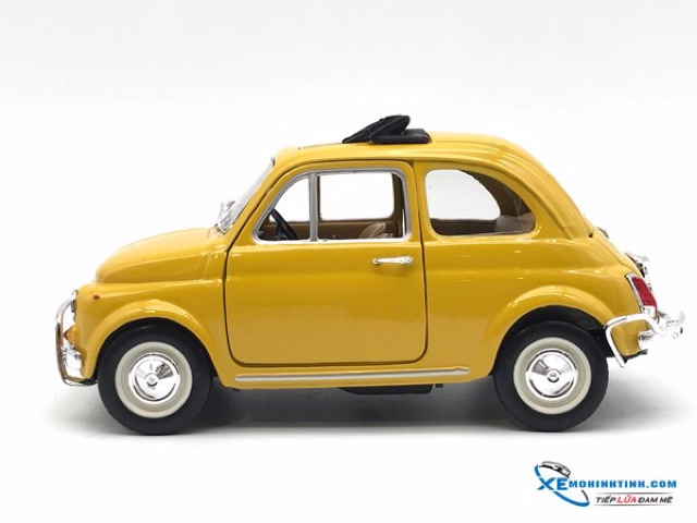 Xe Mô Hình New Fiat 500 L Bburago 1:24 (Vàng)