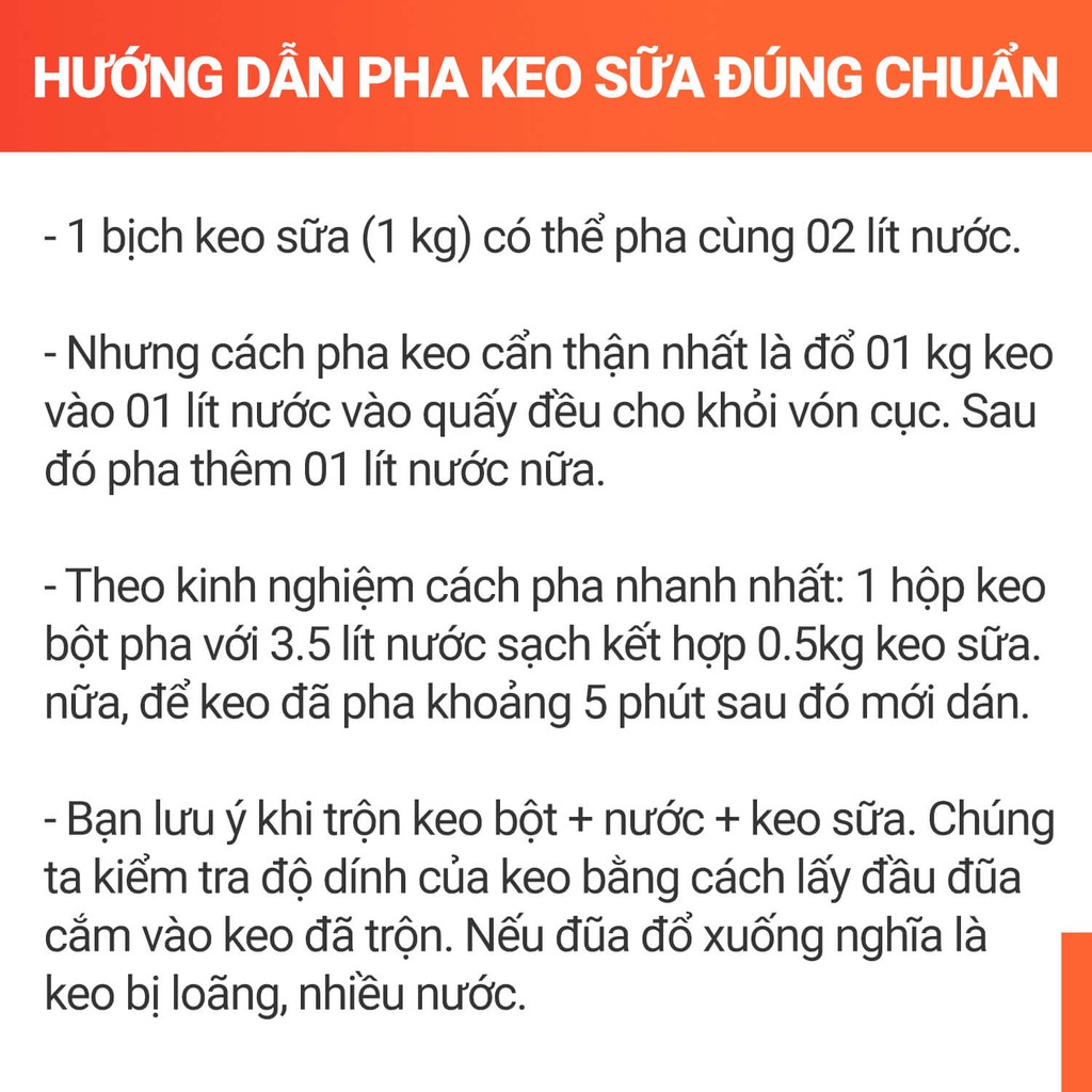 Keo sữa TECHCHEM dán tường gỗ giấy thảm simili 1kg - Trang Trí Hà Linh