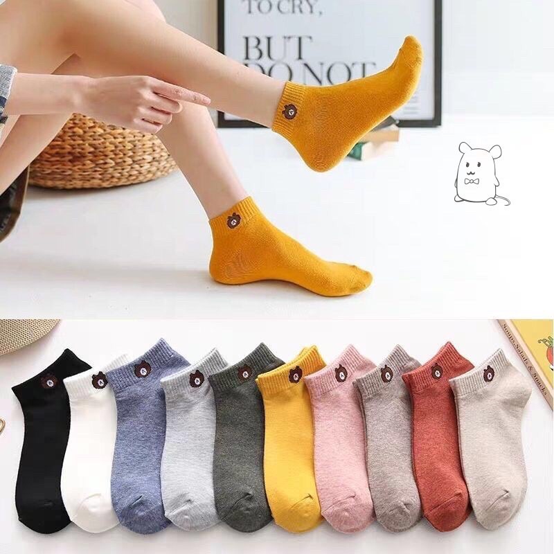 10 Đôi tất gấu hàng loại 1 dày đẹp, cổ cao, chất đanh lỳ