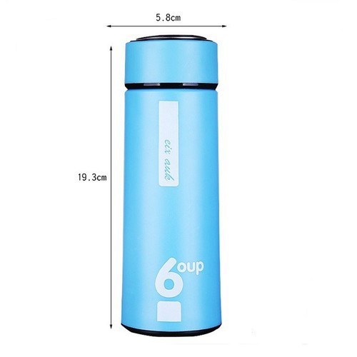 Bình Đựng Nước Giữ Nhiệt 6 Oup 2 Lớp Thủy Tinh Dung Tích 450ml, Nhiều Màu Sắc