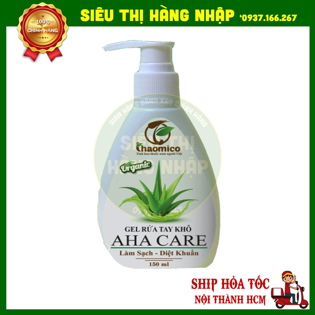 Gel rửa tay khô AHA CARE lọ 150ml