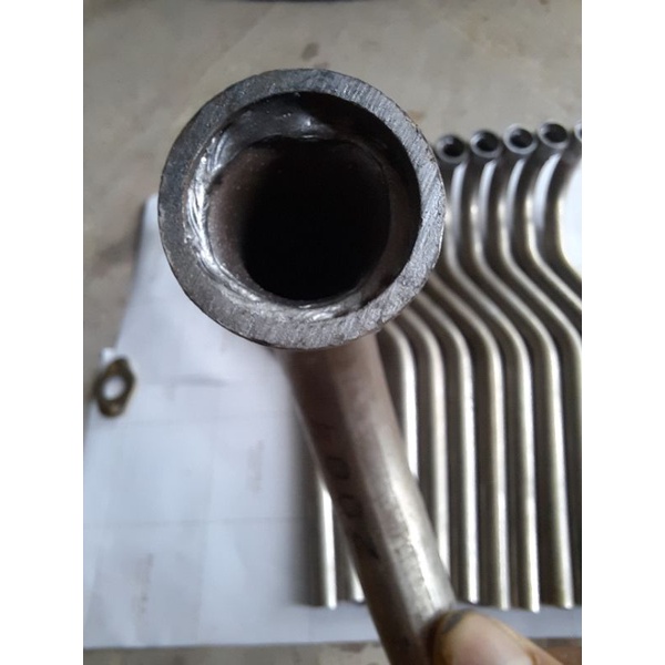 Cổ Pô bô inox 304 lắp xe wave 110 honda