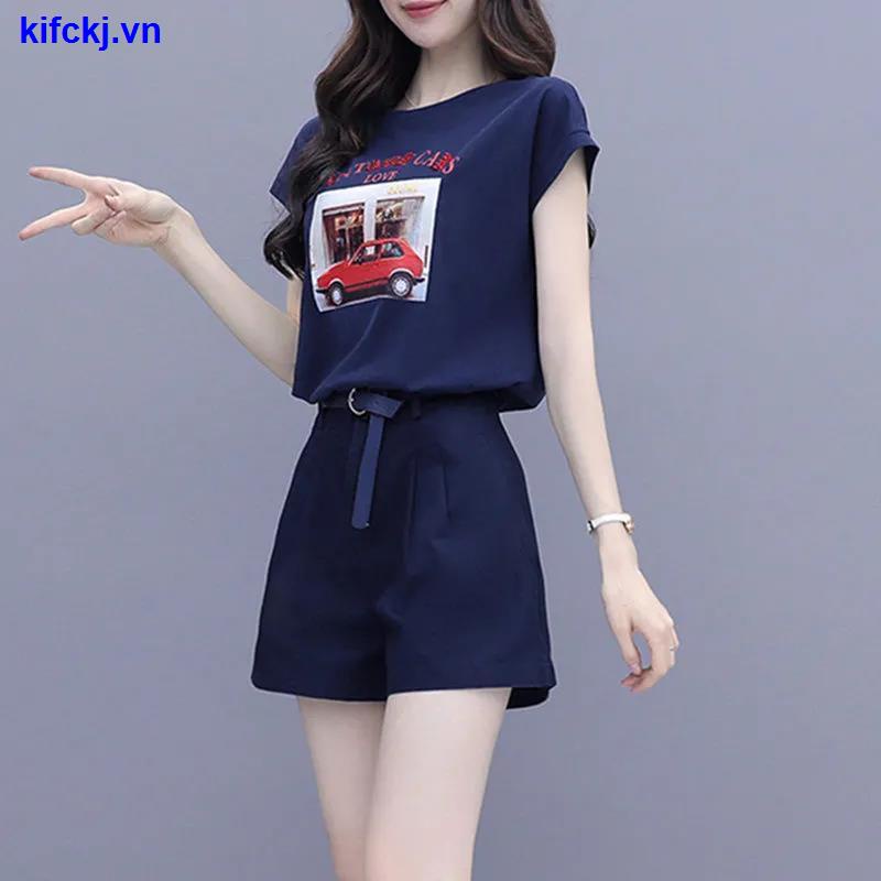 Bộ quần áo thời trang mùa hè phong cách phương Tây dành cho nữ 2021